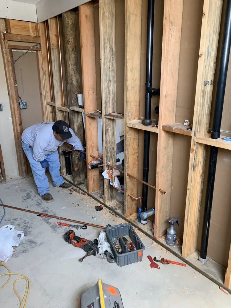 Commercial rough-in plumbing for Gas Line Repair in Indian Springs